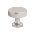Richelieu Hardware 688440195 Portici Collection 1-9 16 In 40 Mm Transitional Cabinet Knob Brushed Nickel 