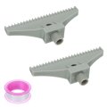 2 Pcs Bspt1 4 Male Blowing Wind Nozzle Flat Abs Air Jet With Ptfe Tape For Compressed Machine Accessories 110mm 3 Grey 