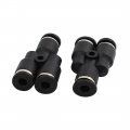 20pcs Y Type A104 Pneumatic Air 3 Way Quick Fittings Connector 4mm Tube Hose