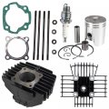 Niche 80cc Engine Piston Cylinder Head Gasket Top End Kit For Yamaha Pw80 Big Wheel Bw80 21w-11111 527-11633