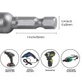 17mm Magnetic Nut Driver Socket 1 4 In Hex Shank Drill Adapter For Power Drills And Impact Drivers Chrome Vanadium Steel 65mm
