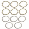 Topteng Clutch Plate Kit Disc Plates Steel Friction For Yamaha Tzr125 2rk 3pc1 2 3 1987-1992