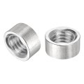 Round Weld Nuts M8 X 12mm 6mm On Bung Female Nut Threaded 201 Stainless Steel Insert Weldable 20pcs 