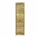 Pushplates Bright Solid Brass Baroque Pushplate 11 1 2 H 