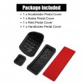 X Autohaux 4pcs Accelerator Pedal And Brake Cover Set For Mercedesbenz A B Cla Gla Ml Gl R Class W176 W245 W246 C117 W117 X156