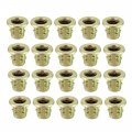 M8x13mm Wood Insert E-nut Interface Screws Furniture Fittings Zinc Alloy 20pcs 