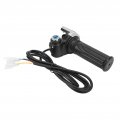 Electric Bike Twist Throttle Grip Lock Key Set E Led Indicator For Motorcycle Scooter 48v Grips