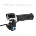 Electric Bike Twist Throttle Grip Lock Key Set E Led Indicator For Motorcycle Scooter 48v Grips