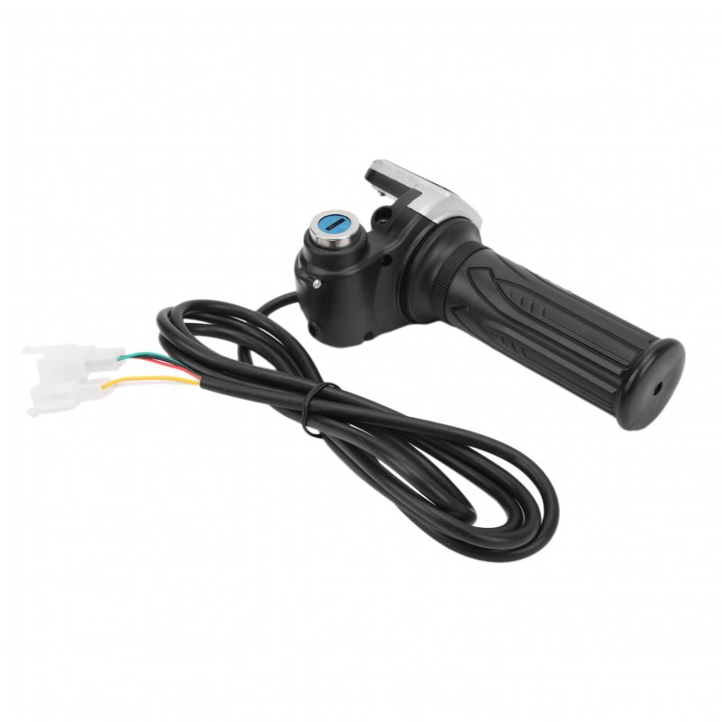 Electric Bike Twist Throttle Grip Lock Key Set E Led Indicator For Motorcycle Scooter 48v Grips