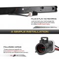 Vipmotoz Full Led Dually Tail Gate Braking Light Lamp Compatible With 1999-2016 Ford F250 F350 F450 F550 Superduty Dual Rear