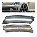 Hecasa 2pcs Led Side Marker Lights For 2012-2019 Volkswagen Beetle 2018-2024 Tiguan Replacement 5c5945071a Front Bumper Lamps 