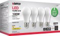 Satco S12440 A19 Led 4-bulb Value Pack 100w Replacement 2700k White