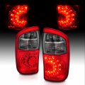 Amerilite For 2000-2006 Toyota Tundra Double Cab Trim Red Smoke Led Replacement Tail Lights Pair Passenger And Driver Side