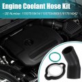 Uxcell Engine Coolant Hose Kit For Bmw E82 E90 E91 E92 E93 No 11537516414 11537534880 11517514942 Black