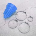 Fydun Cv Boot Cover Universal Silicone Axle Dust Ball Head Constant Speed Round Clamp Kit Blue