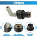Uxcell Pcv Valve Grommet Kit Exhaust Positive Crankcase Ventilation Fittings For Toyota Camry 1991-2011 4runner No 1220462010