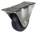 Rigid Plate Caster Rubber 4 In 350 Lb 