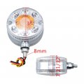 Anzio 2x 24-led Clear Amber Red Led Side Marker Light Compatible With Heavy Duty Trucks