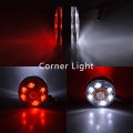 Anzio 2x 24-led Clear Amber Red Led Side Marker Light Compatible With Heavy Duty Trucks