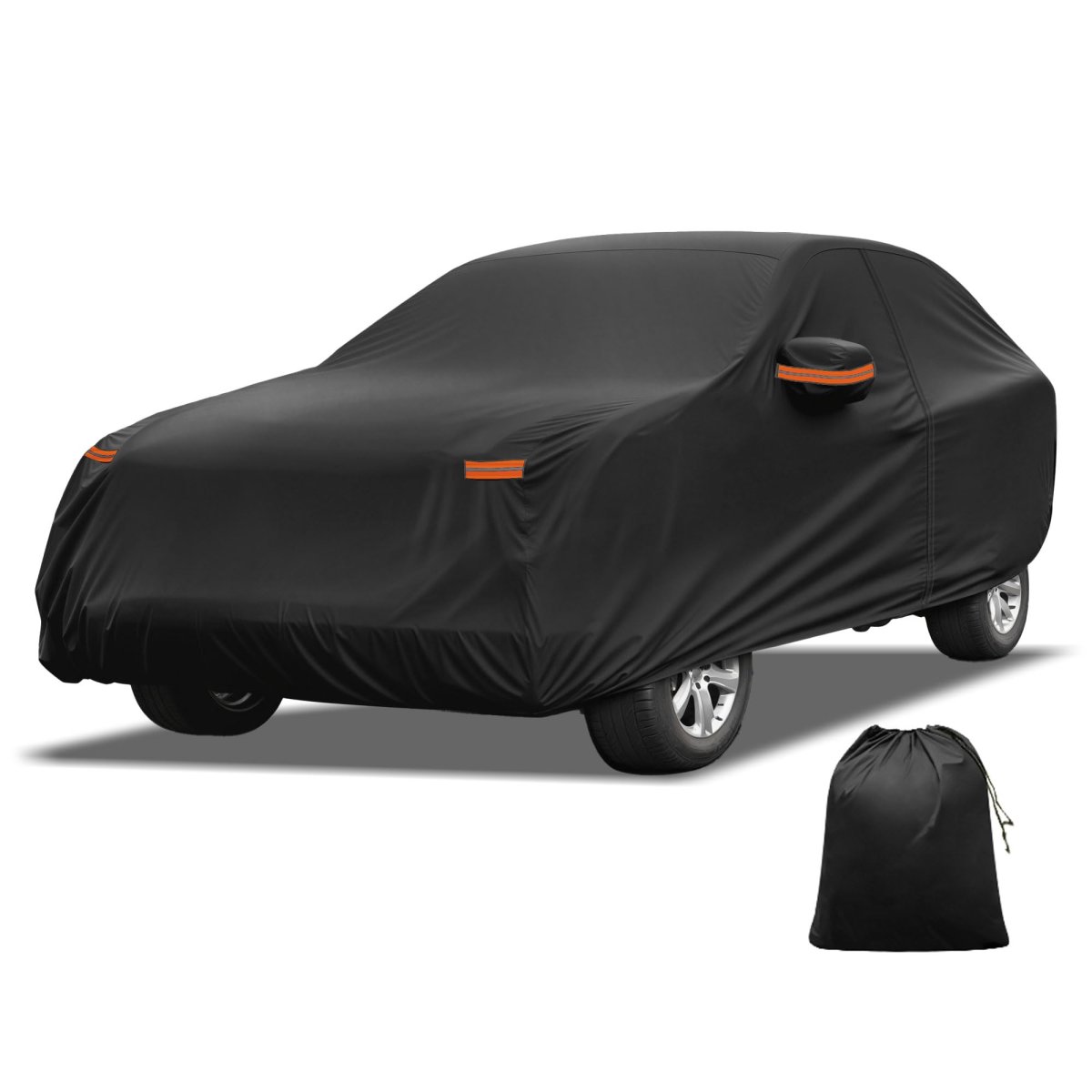 Waterproof Outdoor Car Cover For Lexus Rz Sun Rain Snow Hail Protection With Left Side Door Zipper And Aluminum Film Black