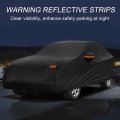 Waterproof Outdoor Car Cover For Lexus Rz Sun Rain Snow Hail Protection With Left Side Door Zipper And Aluminum Film Black