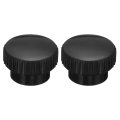2pcs Knurled Thumb Nuts M10 X 40mm Clamping Round Knobs Fasteners Copper Core Lock Nut For 3d Printer Parts Machine Tools Black 