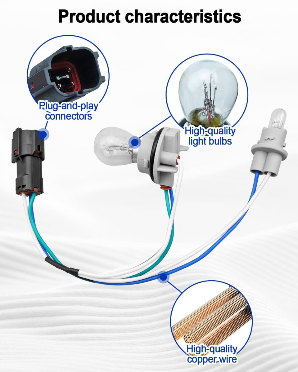 Rear Outside Tail Light Lamp Socket With Bulb And Brake Harness For Kia Sportage 2017 2018 2019 Replace 92480-d9020