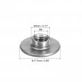 Uxcell M6 T-nuts 12pcs Carbon Steel Tee Nuts Round Base Weld 6mm Height Through Hole Flange Insert Female Thread Plate