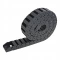 Uxcell R28 15mm X 30mm Black Plastic Wire Carrier Cable Drag Chain 1m Length For Cnc