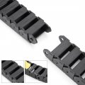 Uxcell R28 15mm X 30mm Black Plastic Wire Carrier Cable Drag Chain 1m Length For Cnc