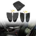 Black Console Armrest Cover Skin And Front Rear Door Panel For Honda Pilot 2009 2015 Microfiber Leather Replacement Nrfsbp 