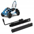 Wooxgehm 2pcs Seat Slider Track Strong Strength Adjustable High Accuracy Reliability Sliding Fit For Go Kart Four Wheel Off