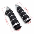 Httmt- Chrome 25mm 1 Bullet Handlebar Hand Grip Rubber Throttle Boss Compatible With H-d Fat Boy Road King P N Trhb114-h-25
