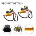 Hoypeyfiy H11 50w 6ohm Led Load Resistor Wire Harness Kit Warning Canceller Fix Hyper Flashing Blinking Canbus Error Pack Of 2