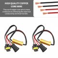 Hoypeyfiy H11 50w 6ohm Led Load Resistor Wire Harness Kit Warning Canceller Fix Hyper Flashing Blinking Canbus Error Pack Of 2