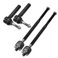 4pcs Front Inner Outer Tie Rod Links Suspension Steering End Ev80645 Es800408 For Dodge Caliber 2007-2012 Jeep Patriot Compass 