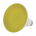 Satco S29484 11 5 Watts Par38 Led Yellow 90 Degree Beam Angle Medium Base 120 Volt Ideal For Use In Soffit Under Eave 11 5par38