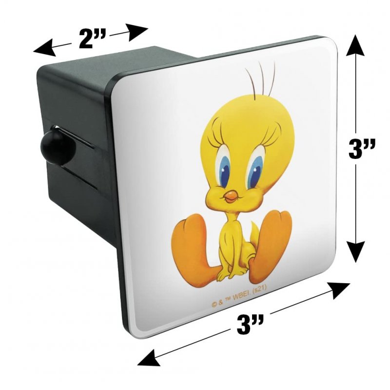 Looney Tunes Cute Tweety Tow Trailer Hitch Cover Plug Insert