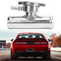 1-1 4in Outlet Aluminum Polished Inline Radiator Hose Filler Neck 16psi Welded To 32mm Tube Add Coolant Easily Maintain Engine 