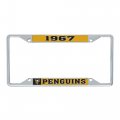Pittsburgh Penguins Team Nhl National Hockey League Metal License Plate Frame For Front Or Back Of Car Officially Licensed Year 