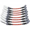 Dragon Fire Performance Direct Fit Red Classic Vintage Cloth Braided Spark Plug Wire Set Compatible With 1999-2019 Buick
