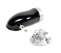 Turbo Inlet Manifold Elbow With Billet Wheel Kit For 04 5-05 6 Duramax Lly Black 