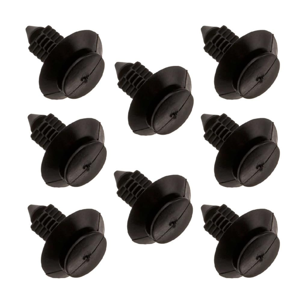 Panel Trim Retainers For Ford Bronco Ii 1990 8 Piece Black Nylon Plastic Door Fastener Set 1 2 In Head Diameter Replaces