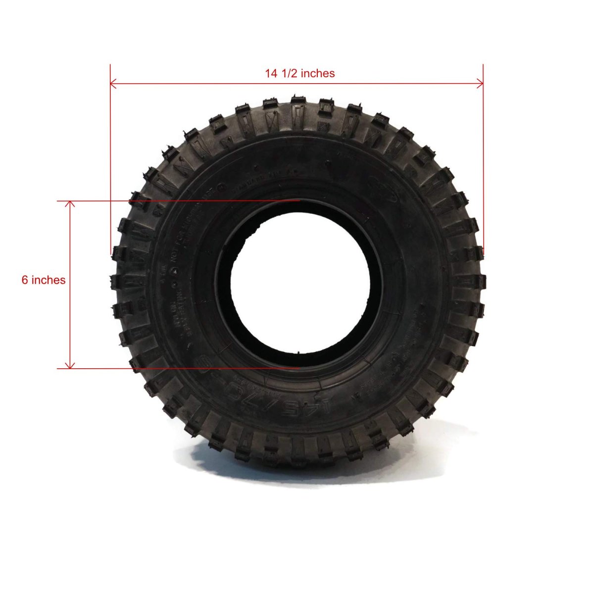 The Rop Shop 2 Pack Knobby Tire 145 70-6 For General Purpose Atv Go-kart Mini Bike