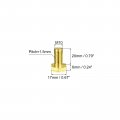 Uxcell Brass Hex Bolts M10x20mm 1pcs Fully Thread Grade 4 8 Solid Hexagon Head Bolt Machine Screws For Machinery