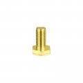 Uxcell Brass Hex Bolts M10x20mm 1pcs Fully Thread Grade 4 8 Solid Hexagon Head Bolt Machine Screws For Machinery