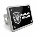 Ipick Image Made For Ram 1500 Logo Uv Graphic Black Billet Aluminum 2 Inch Tow Hitch Cover