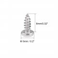 Uxcell 3x8mm Self Tapping Screws Phillips Pan Head Screw 316 Stainless Steel Fasteners Bolts 50pcs