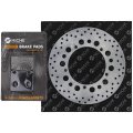 Niche Front Left Brake Rotor Pad Semi Metallic Kit For Suzuki Intruder 700 59100-38820 69100-38820 59211-38a00