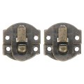 2set Retro Toggle Hasp Latch Vintage Duckbilled Iron Decorative Hardware For Wooden Box Jewelry Cabinet Suitcase 20x20mm Bronze 